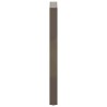 Pieds de table de bar en forme de U, 2 pièces, acier naturel, 40 x (100-101) cm 535207535207