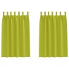 Rideaux occultants avec anneaux 2 pcs Vert 175 x 140 cm 535208535208