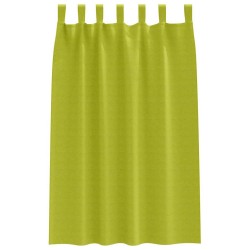 Rideaux occultants avec anneaux 2 pcs Vert 175 x 140 cm 535208535208