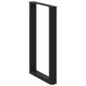 Pieds de table de bar en U, 2 pièces, noir, 60 x 90-91 cm, acier 535211535211