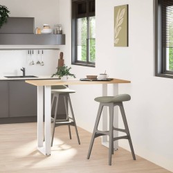 Pieds de table de bar en U, 2 pièces, blanc, 40 x (100-101) cm, acier 535212535212