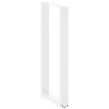 Pieds de table de bar en U, 2 pièces, blanc, 40 x (100-101) cm, acier 535212535212