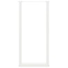 Pieds de table de bar en U, 2 pièces, blanc, 40 x (100-101) cm, acier 535212535212