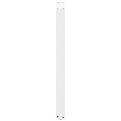 Pieds de table de bar en U, 2 pièces, blanc, 40 x (100-101) cm, acier 535212535212