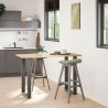 Pieds de table de bar en U 2 pièces Anthracite 60 x (90-91) cm Acier 535214535214
