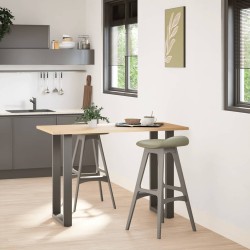 Pieds de table de bar en U 2 pièces Anthracite 40 x (90-91) cm Acier 535220535220