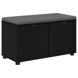 Banc d'entrée avec coussin Chêne Noir 80 x 38 x 46 cm 535222535222