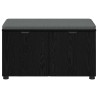 Banc d'entrée avec coussin Chêne Noir 80 x 38 x 46 cm 535222535222