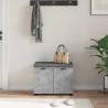 Banc d'entrée avec coussin Gris Béton 60 x 38 x 46 cm 535224535224