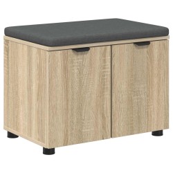 Banc d'entrée avec coussin Chêne Sonoma 60 x 38 x 46 cm 535226535226