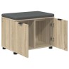 Banc d'entrée avec coussin Chêne Sonoma 60 x 38 x 46 cm 535226535226