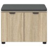 Banc d'entrée avec coussin Chêne Sonoma 60 x 38 x 46 cm 535226535226