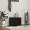 Banc d'entrée avec coussin Chêne Noir 60 x 38 x 46 cm 535227535227