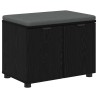 Banc d'entrée avec coussin Chêne Noir 60 x 38 x 46 cm 535227535227