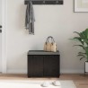Banc d'entrée avec coussin Chêne Noir 60 x 38 x 46 cm 535227535227