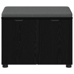 Banc d'entrée avec coussin Chêne Noir 60 x 38 x 46 cm 535227535227