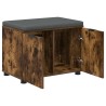 Banc d'entrée avec coussin Chêne Fumé 60 x 38 x 46 cm 535229535229