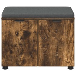 Banc d'entrée avec coussin Chêne Fumé 60 x 38 x 46 cm 535229535229
