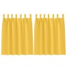 Rideaux occultants avec anneaux 2 pcs Jaune moutarde 535231535231
