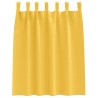 Rideaux occultants avec anneaux 2 pcs Jaune moutarde 535231535231