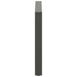 Pieds de table à manger en U 3 pièces Anthracite 100 x (72-73) cm Acier 535235535235