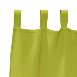 Rideaux occultants avec anneaux 2 pcs Vert 225 x 140 cm 535236535236