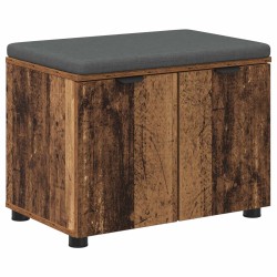 Banc d'entrée avec coussin Bois ancien 60 x 38 x 46 cm 535237535237