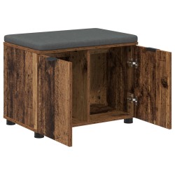 Banc d'entrée avec coussin Bois ancien 60 x 38 x 46 cm 535237535237