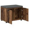 Banc d'entrée avec coussin Bois ancien 60 x 38 x 46 cm 535237535237