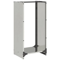 Portant de bois de chauffage 40x30x80 cm acier inoxydable 535238535238