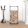 Portant de bois de chauffage 40x30x80 cm acier inoxydable 535238535238
