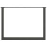Pieds de table à manger en U 2 pièces Anthracite 100 x (72-73) cm Acier 535241535241