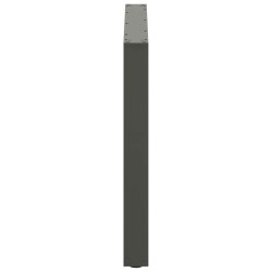 Pieds de table à manger en U 2 pièces Anthracite 100 x (72-73) cm Acier 535241535241