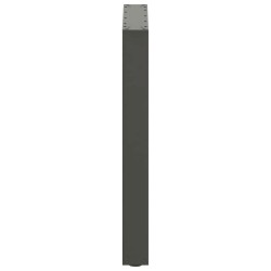 Pieds de table à manger en U 3 pièces Anthracite 70 x (72-73) cm Acier 535242535242