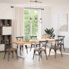 Pieds de table à manger en U, 3 pièces, blanc, 70 x (72-73) cm, acier 535243535243