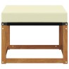 Pouf d'Extérieur Bois d'acacia massif et tissu Textilène 535249535249