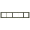 Jardinière vert olive 200x40x40 cm acier laminé à froid 535250535250