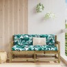 Chaises de jardin avec coussins lot de 2 bois de pin imprégné 535276535276