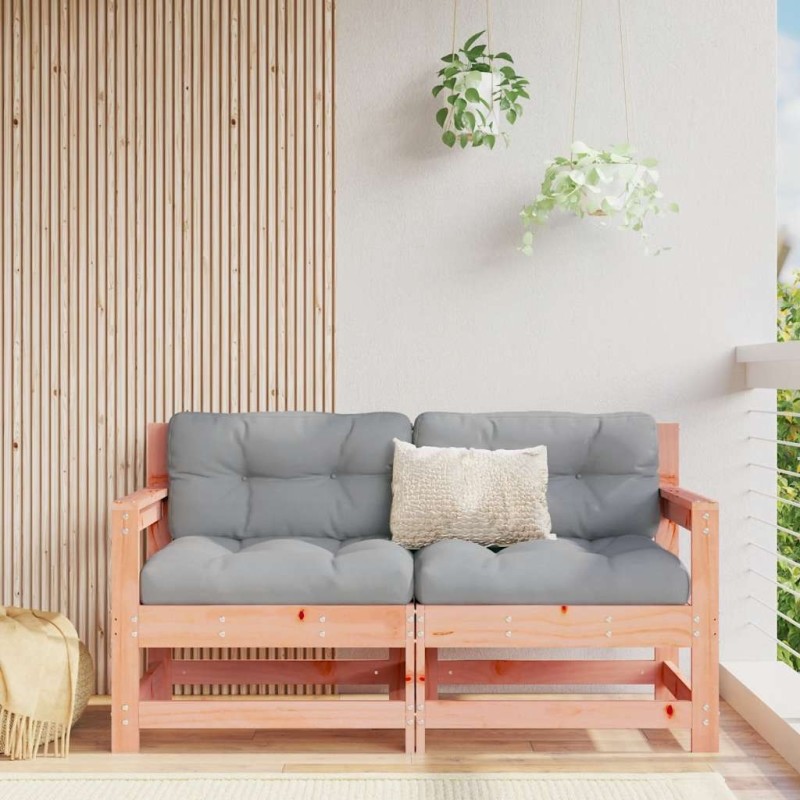 Chaises de jardin avec coussins lot de 2 bois massif douglas 535277535277