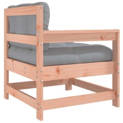 Chaises de jardin avec coussins lot de 2 bois massif douglas 535277535277