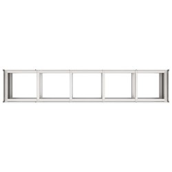 Jardinière 200x40x80 cm acier inoxydable 535279535279