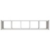 Jardinière 200x40x80 cm acier inoxydable 535279535279