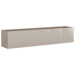 Jardinière rouillé 200x40x40 cm acier inoxydable 535283535283