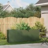 Jardinière vert olive 200x40x80 cm acier laminé à froid 535289535289