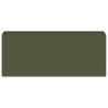 Jardinière vert olive 200x40x80 cm acier laminé à froid 535289535289
