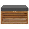Pouf d'Extérieur Bois d'Acacia Massif Naturel 535291535291