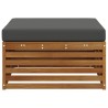 Pouf d'Extérieur Bois d'Acacia Massif Naturel 535291535291