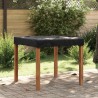 Housse de Table Uni Noir 102 x 102 x 15 cm tissu 535294535294