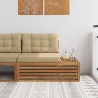 Canapé d'extérieur extrémité 3 Pièce Naturel et Beige 535295535295