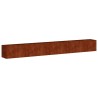 Jardinière rouillé 360x40x40 cm acier inoxydable 535298535298